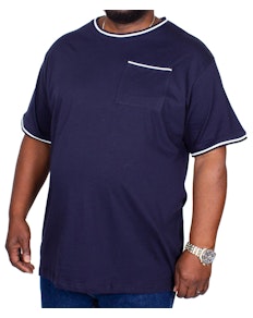 Bigdude Contrast Edge T-Shirt Navy