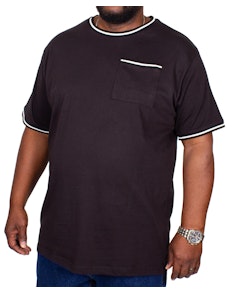 Bigdude Contrast Edge T-Shirt Black