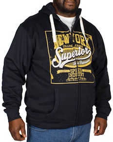 Espionage New York Print Hoody Navy