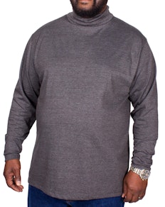 Bigdude Roll Neck Top Charcoal