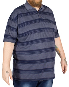 Brooklyn Andre Stripe Polo Shirt Navy