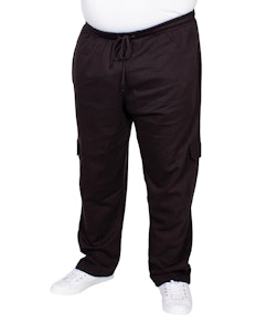 Bigdude Straight Leg Cargo Joggers Black