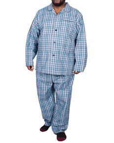 Espionage Traditional Check Pyjamas Navy