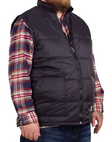 D555 Padded Shaun Bodywarmer Black
