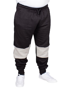 KAM Chevron Stripe Joggers Charcoal