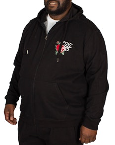 D555 Verlin Full Zip Hoody Black