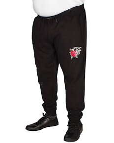 D555 Matt Embroidered Jogger Black