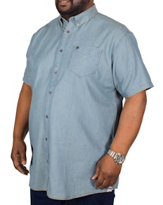 Mish Mash Denim Look Short Sleeve Shirt