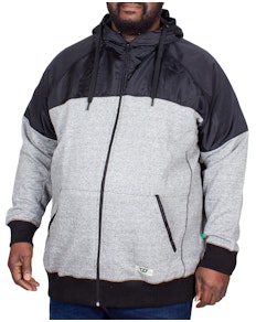 D555 Banbury Cut & Sew Panel Hoody Black