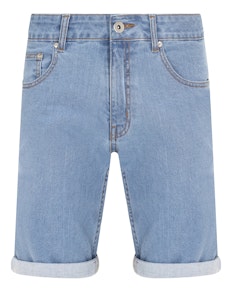 Bigdude Stretch Denim Shorts Light Wash