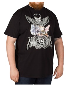 Metaphor Skull Wings Print T-Shirt