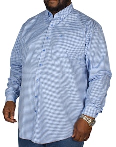 Espionage Gingham Long Sleeve Shirt Blue/White
