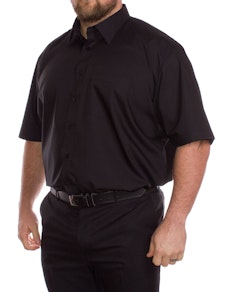 Rael Brook Plain Black Short Sleeve Shirt