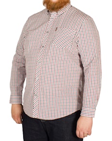 Ben Sherman Check Shirt Dark Blue/Red