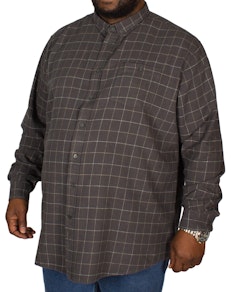 D555 Taylor Pane Check Shirt Charcoal