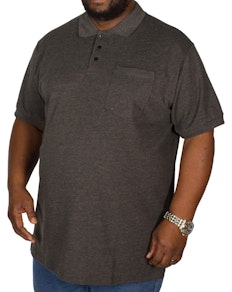 Bigdude Polo Shirt With Pocket Charcoal