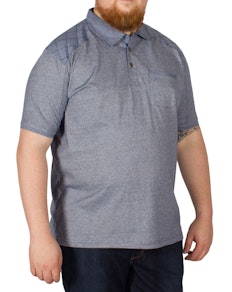 KAM Jeans Mini Stripe Polo Blue