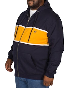 Bigdude Stripe Hoody Navy/Yellow