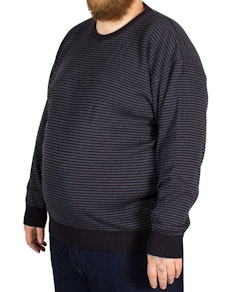 Cotton Valley Striped Jumper Navy