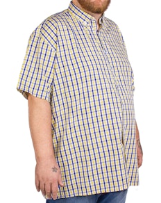 Fitzgerald Yellow Short Sleeve Check Shirt