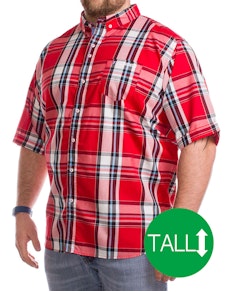 Lambretta Scarlet Tall Button Down Shirt