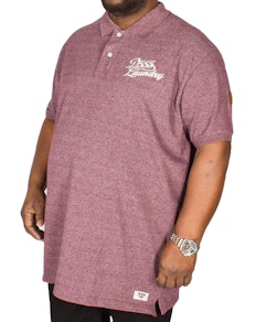 D555 Graham Embroidered Polo Shirt Brick Tall