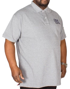 D555 Graham Embroidered Polo Shirt Grey Tall