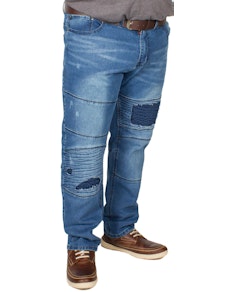 D555 Newport Tapered Fit Biker Jeans