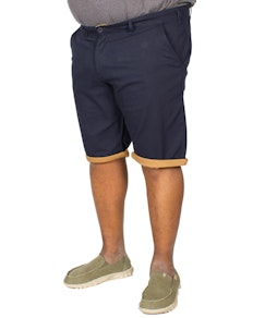 D555 Morgan Stretch Chino Shorts Navy