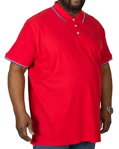 D555 Track Polo Shirt Red