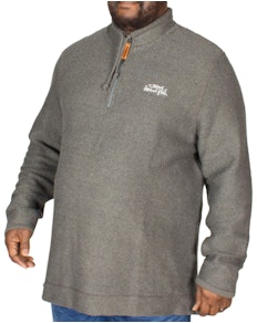 Weird Fish Skipper Quarter Zip Sweater Grey