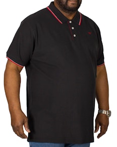 D555 Track Polo Shirt Black