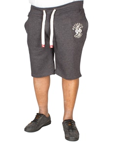 D555 Powell Embroidered Fleece Shorts Charcoal