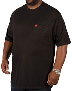 Bigdude Signature Pocket T-Shirt Black/Red