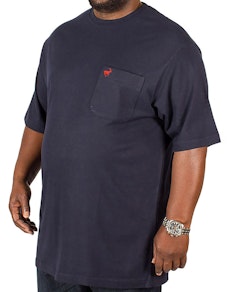 Bigdude Signature Pocket T-Shirt Navy/Red