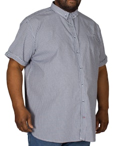 D555 Hank Gingham Check Shirt Navy/White