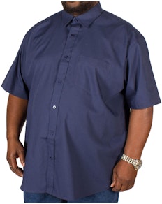 Metaphor Plain Navy Short Sleeve Shirt