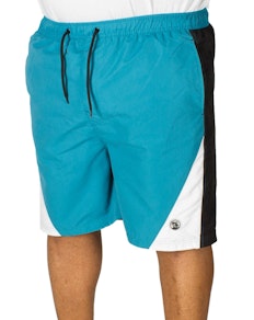 Espionage Cut And Sew Swim Shorts Teal/Black