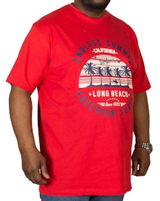 Espionage Endless Summer Printed T-Shirt Red