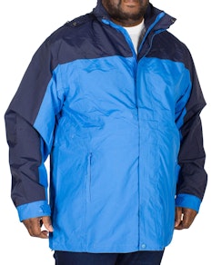 KAM Contrast Showerproof Jacket Navy/Blue