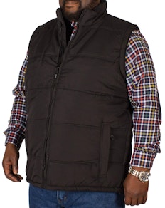 KAM Padded Gilet Black