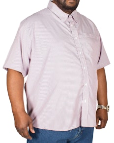 Pierre Roche Short Sleeve Check Shirt Deep Red