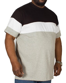 Bigdude Cut & Sew T-Shirt Black/Grey