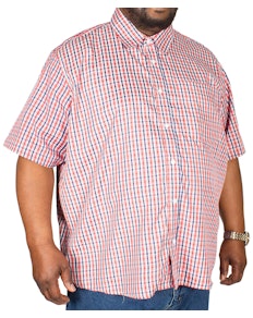 Pierre Roche Short Sleeve Check Shirt Red
