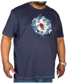 Ben Sherman Chevron Target T-Shirt Navy