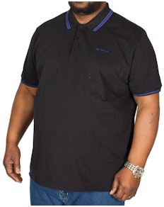Ben Sherman Script Tipped Polo Shirt Black