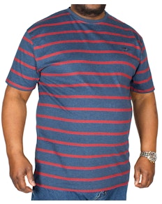 Raging Bull Stripe T-Shirt Navy