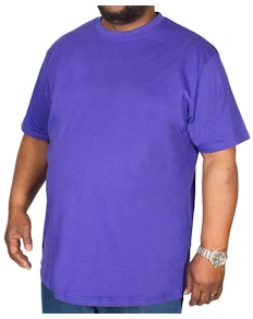 Bigdude Plain Crew Neck T-Shirt Violet