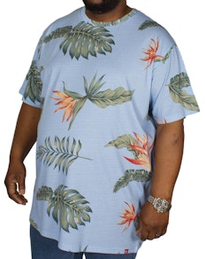 D555 Rufus Hawaiian All Over Print T-Shirt Blue