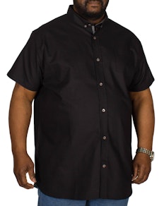 D555 Kevin Short Sleeve Oxford Shirt Black